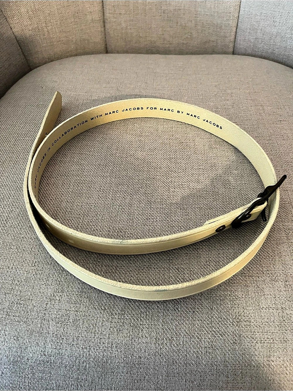 Marc Jacobs Leather Belt in Yellow